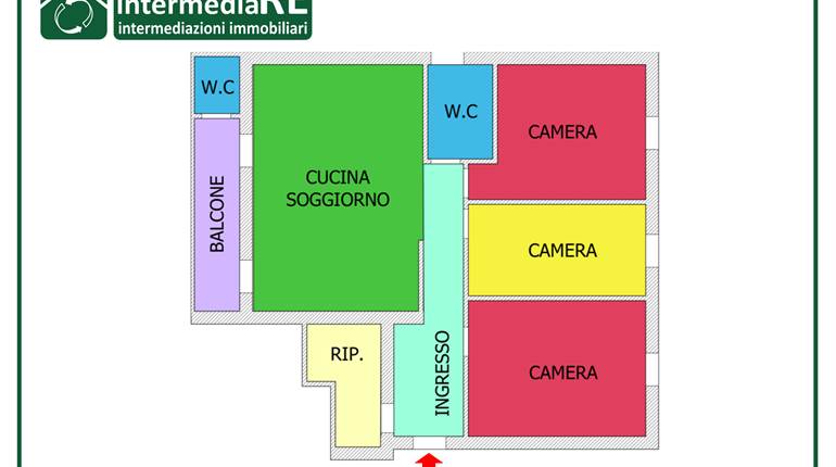 Quadrilocale in zona Arangea Rif. V169/21